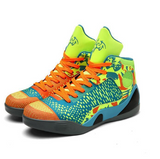 Couple High Top Basketball Shoes - Graffiti Style