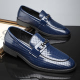 Minimalist British Style Mens Business Leather Shoes
