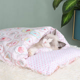 Winter Warm Cat Closed Removable And Washable Quilt