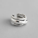 S925 Vintage Multilayer Wound Ring