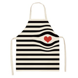 Letter Linen Apron Kitchen Stain-resistant Sleeveless Coverall