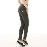 Denim Peach Hips Casual Sweatpants