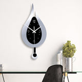 Water Drop Modern Minimalist Creative Swing Wall Clock