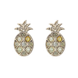 s925 sterling silver pineapple earrings