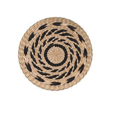 Woven Straw Wall Decor Round Living Room Ornament Wall Hanging