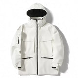 New Ski Suit Men's Winter Thicken Thermal Hooded Jacket