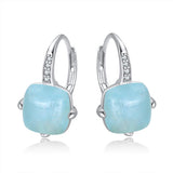 S925 Sterling Silver Aquamarine Earrings