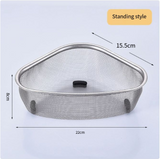 Triangular Stainless Steel Sink Drainer Basket (1PC)