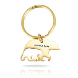 Mother's Day Stainless Steel Keychain - Mama Bear Gift