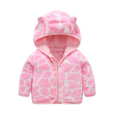 Children's Hooded Coral Fleece Padded Jacket