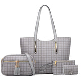 Fashion Polka Dot Four-piece Mother-in-law Bag With Tassel Crossbody