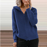Women's Stripe Knitwear Coat - Europe America Casual Loose Fit Cardigan (S-XXXL)