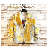 Men's Camouflage Color Denim Jacket