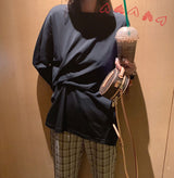 Wrinkled Long Sleeve T-Shirt