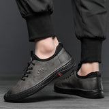 Men's Casual Shoes Men's Genuine Leather Autumn New Low-cut Cowhide Shoes