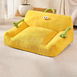 Pet Nest Multi-Color Cute Wind Cartoon Cat Nest Dog Nest Sofa Nest Suitable Small And Medium-Sized Cats And Dogs Four Seasons Washable Small Pet Bed