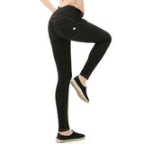 Denim Peach Hips Casual Sweatpants