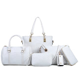 Trendy Embossed Six-Piece Fashionable Mother Bag Set