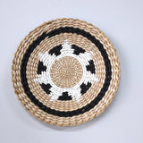 Woven Straw Wall Decor Round Living Room Ornament Wall Hanging