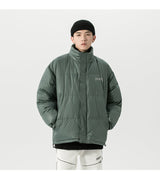 2020 Men's Winter Plain Down Jacket with Letter Design