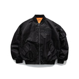 Men's Oversized Hip Hop Bomber Jacket for Spring/Fall