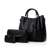 3-Piece Tassel Mother-Daughter Bag Set
