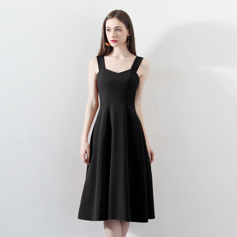 Chic Suspender Evening Dress