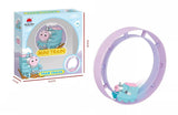 New Cartoon Chain Train Track Wind-Up Lollipop Toy