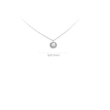 S925 Silver Shell Pearl Fan Necklace