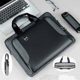 Laptop Bag Men's Handbag Briefcase Shockproof Pu Leather