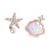 s925 sterling silver shell earrings women
