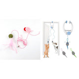 Colorful Beating Mouse Electric Door Holder Hanging Automatic Interactive Toy