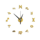 Creative Mirror Constellation Wall Clock Background Wall Decoration