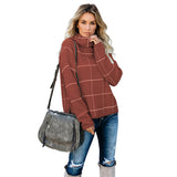 Plaid Street Knit Sweater