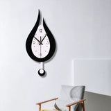 Water Drop Modern Minimalist Creative Swing Wall Clock