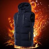 Winter Intelligent Heating Vest Hooded Heating Cotton Clothing