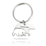 Mother's Day Stainless Steel Keychain - Mama Bear Gift
