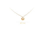 S925 Silver Shell Pearl Fan Necklace
