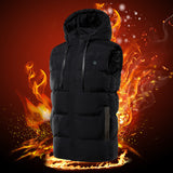Winter Intelligent Heating Vest Hooded Heating Cotton Clothing