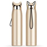 Cartoon Lightning Fox Insulated Water Bottle