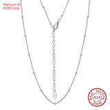 S925 Sterling Silver Necklace 14K Gold