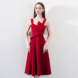 Chic Suspender Evening Dress