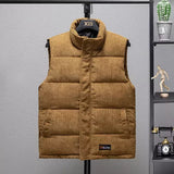 Men's Thick Corduroy Vest - Warm & Breathable Striped Jacket