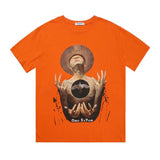 American Streetwear Dark Style T-Shirt with Print