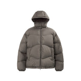 Thin And Portable Puff Down Jacket Solid Color Hooded