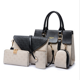 Diamond Pattern Five-Piece Mother and Child Bag Set