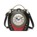 Walking clock antique bag