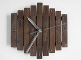 Rural Pastoral European-style Wooden Wall Clock Creative Retro Living Room Clock