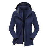 Two-piece Outdoor Mountaineering Clothing Plus Velvet Thickening