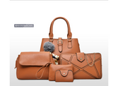 Mother-Daughter Bag Set - 5 Pieces, Large Tote